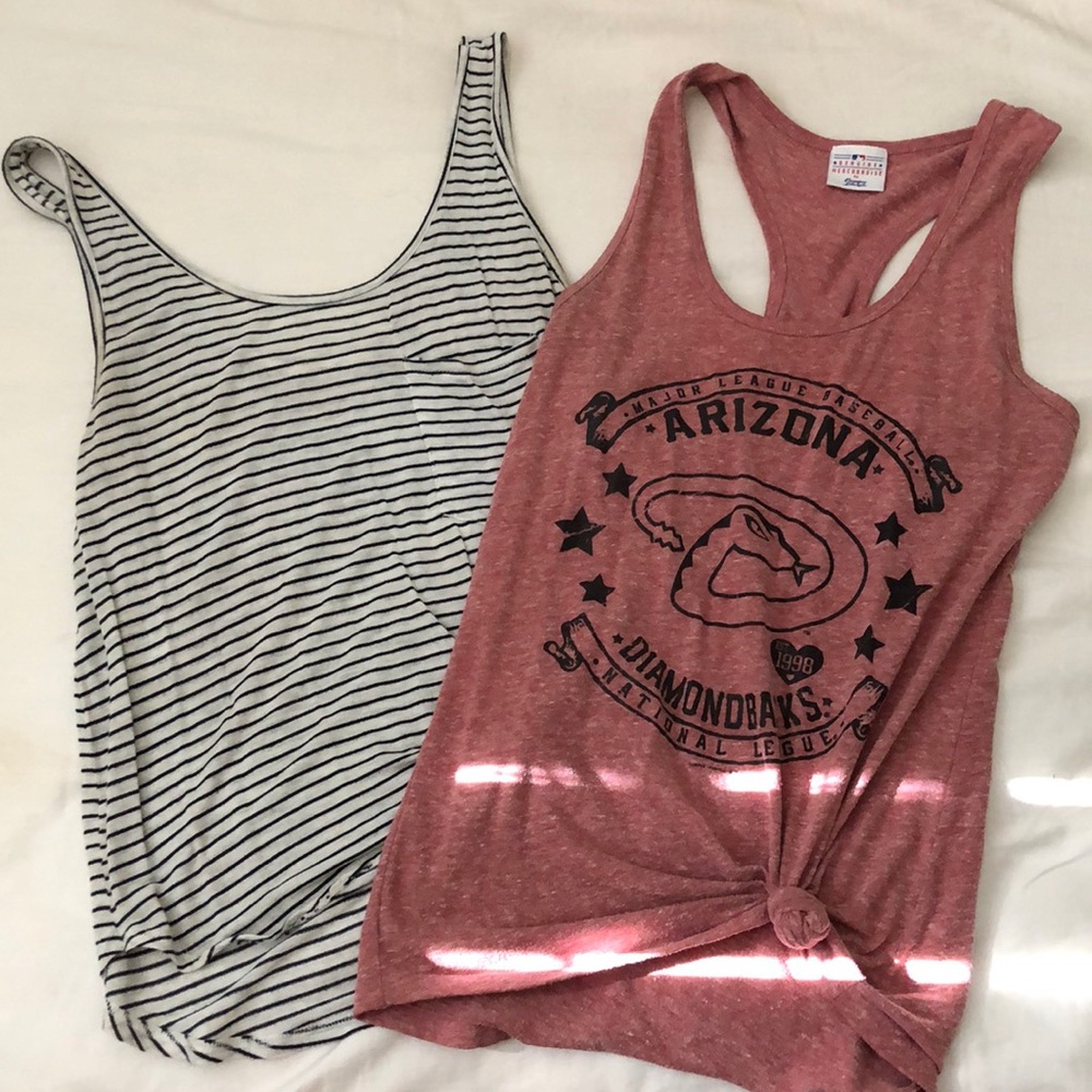 Diamond Backs Tank Top Striped